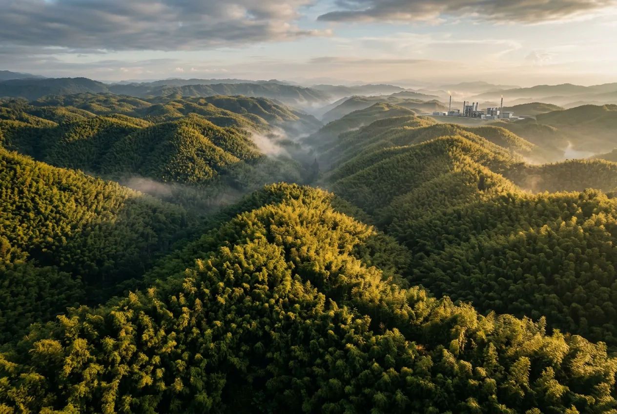Bamboo-covered hills of Nagaland, Northeast India